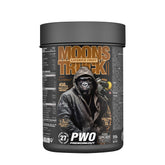 Zoomad Labs Moons Truck pre-workout supplement with licorice fruit flavor in a sleek black container.